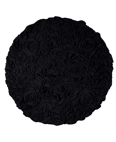 Home Weavers Bell Flower Bath Rug, 30" Round