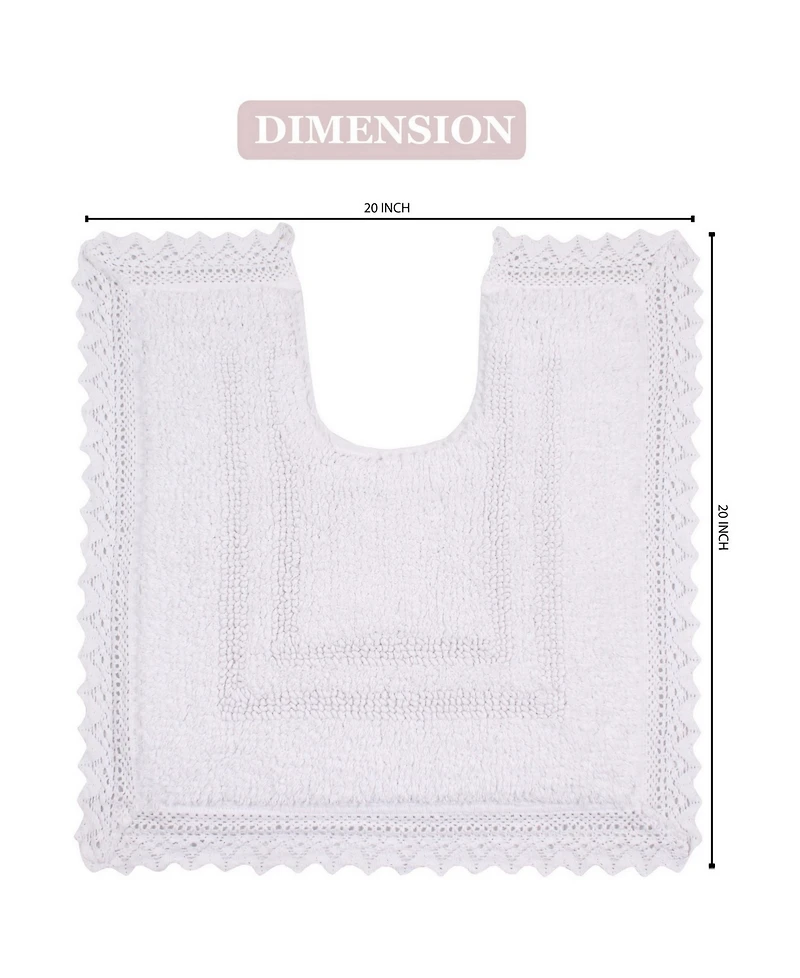 Home Weavers Opulent Reversible Bath Rug, 20" x 20"