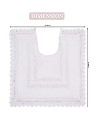 Home Weavers Opulent Reversible Bath Rug, 20" x 20"