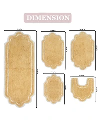 Home Weavers Allure Bathroom -Pc. Bath Rug Set