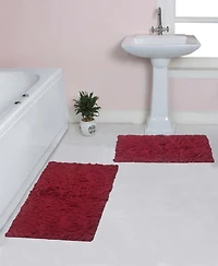 Home Weavers Bell Flower 2-Pc. Bath Rug Set