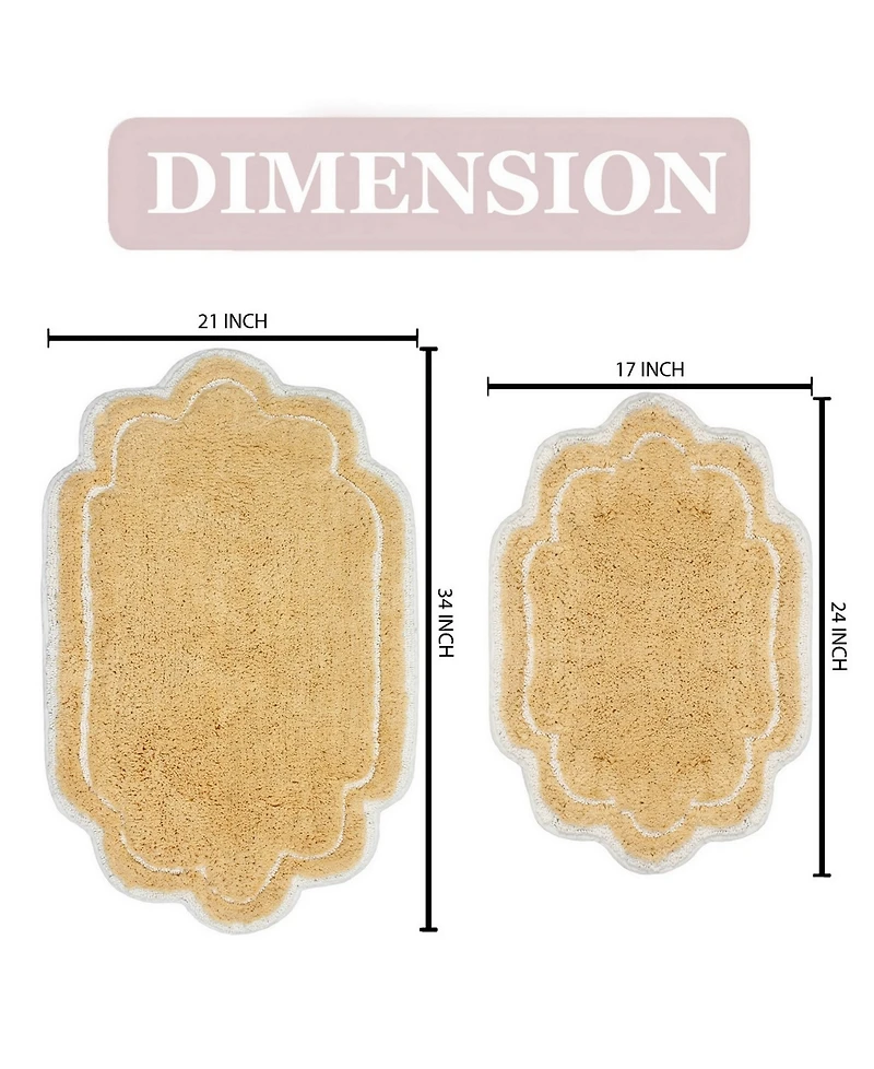 Home Weavers Allure Bathroom -Pc. Bath Rug Set