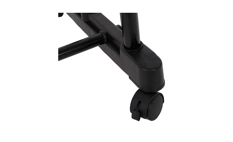 Slickblue Vertical & Horizontal Stretching Clothes Rack with Shoe Shelf - Single-Bar Design