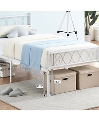 gaomon Twin Size Metal Platform Bed Frame with Headboard and Footboard