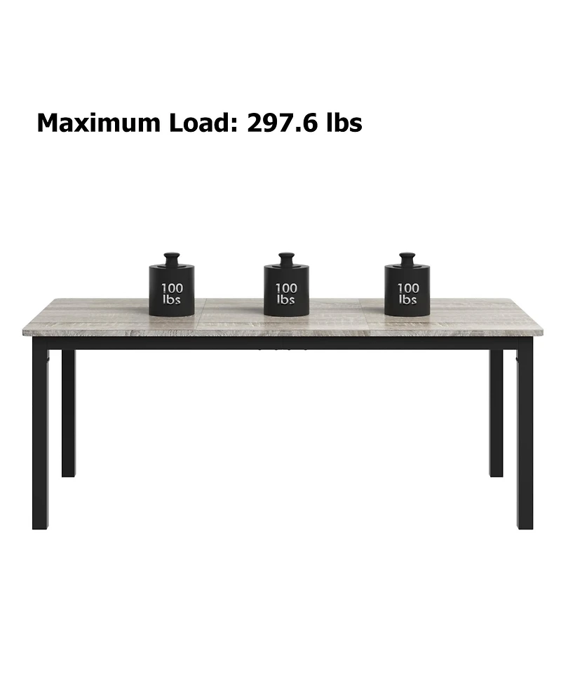 gaomon 70.9 Inch Long Dining Table for 6-8 People
