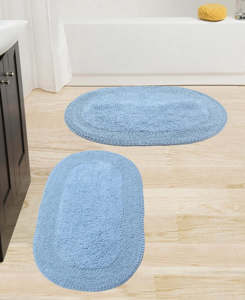 Home Weavers Double Ruffle -Pc. Bath Rug Set