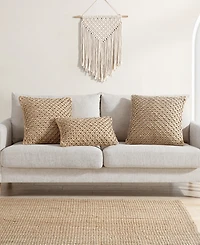 Boho Living Jada Jute Decorative Pillow, 12" x 20"
