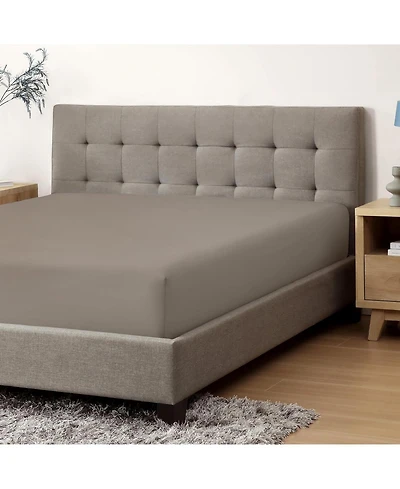 Soft as Silk Fitted Sheet with Durable Elastic Skirt for Snug Fit - 100% Cotton Sateen - 300 Thread Count