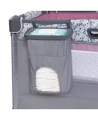 Baby Trend Nursery Den Playard with Rocking Cradle
