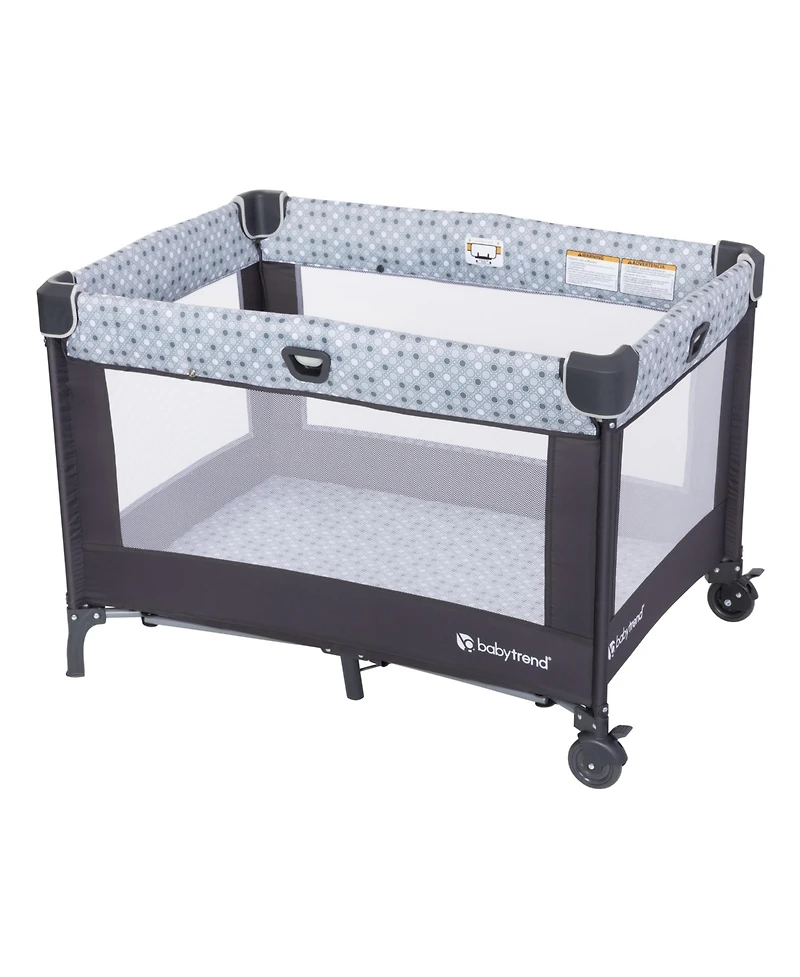 Baby Trend Nursery Den Playard with Rocking Cradle