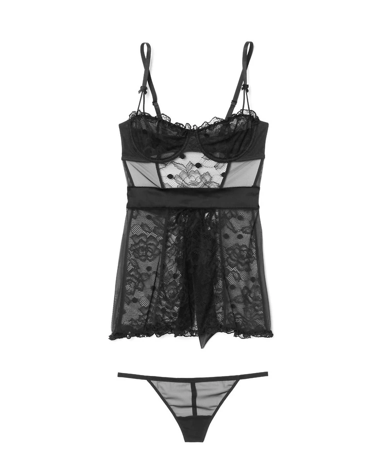 Adore Me Etty Women's Babydoll & G-String Set Lingerie