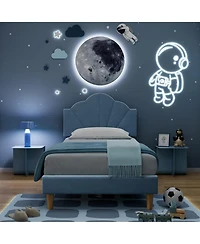 gaomon Twin Bed Frame, Upholstered Frame