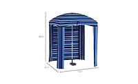 Slickblue Outdoor Umbrella - Stylish Patio Shade for Garden, Deck, and Beach Relaxation