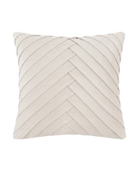 Rose Tree Audrey Pleated Velvet Decorative Pillow, 20" x 20"