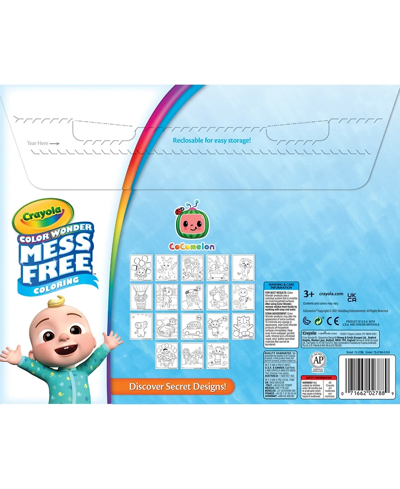 Crayola Color Wonder Cocomelon Coloring Pad and Markers, Pack of 2
