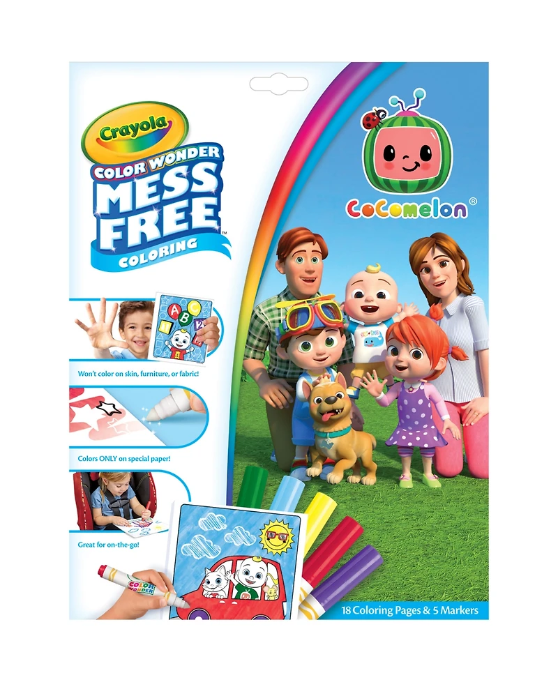 Crayola Color Wonder Cocomelon Coloring Pad and Markers, Pack of 2
