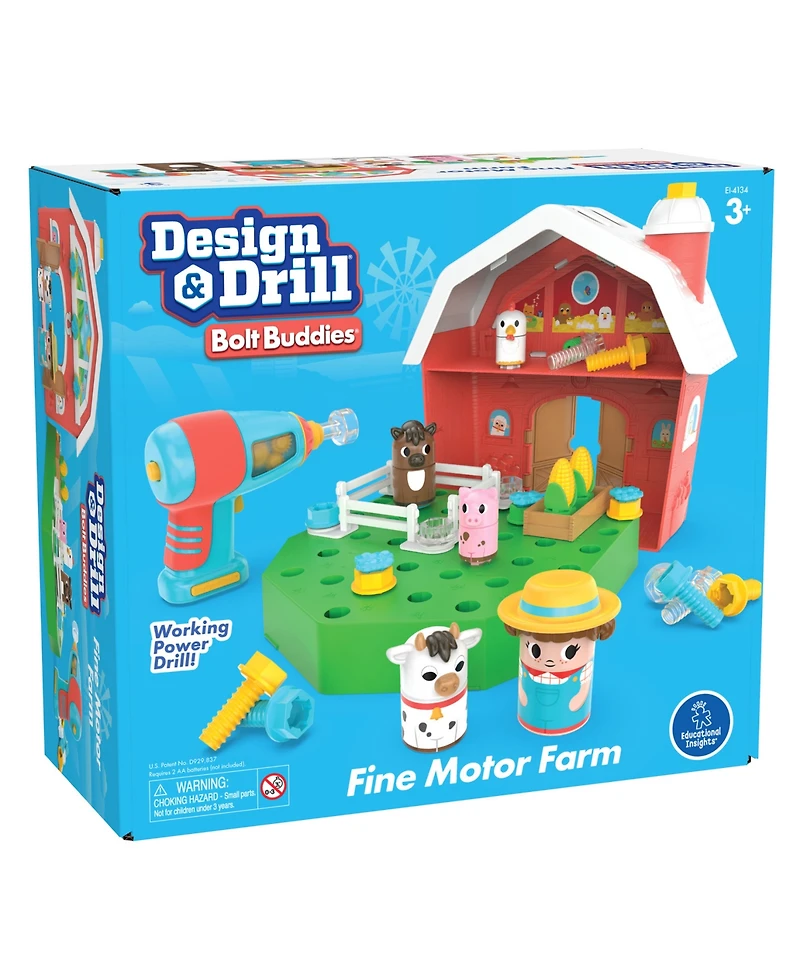 Educational Insights Design Drill Bolt Buddies Barn