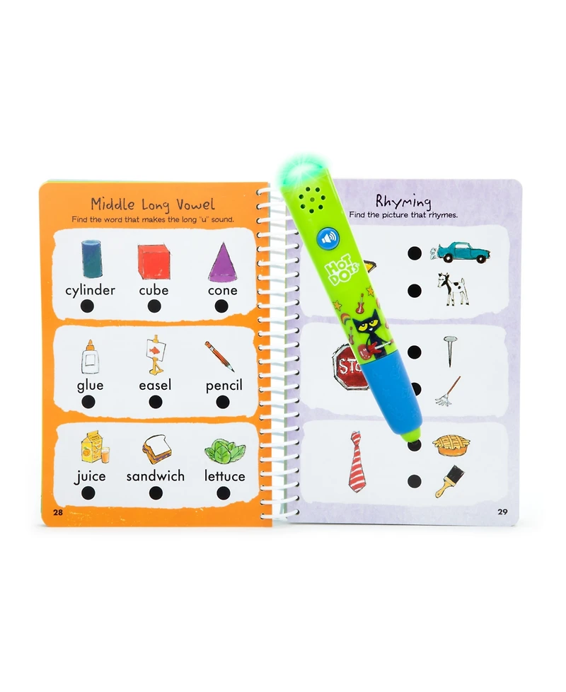 Educational Insights Hot Dots Pete the Cat Kindergarten Reading Math