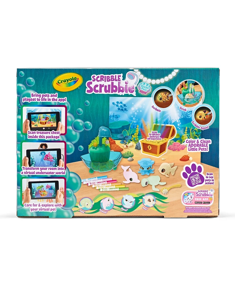 Crayola Scribble Scrubbie Ocean Pets Glow Lagoon