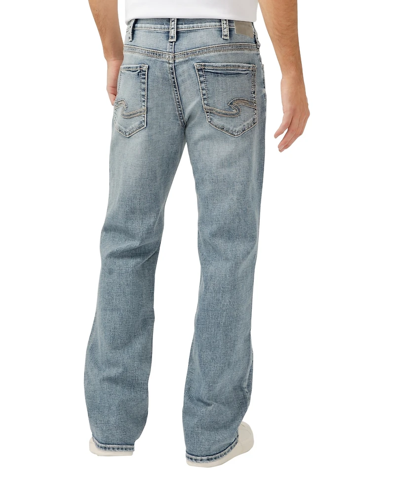 Silver Jeans Co. Men's Zac Relaxed Fit Straight Leg Luxe Heritage
