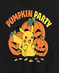 Pokemon Big Boys Pumpkin Party Graphic Tee