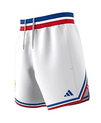 Adidas Men's White Kansas Jayhawks Swingman Replica Basketball Shorts