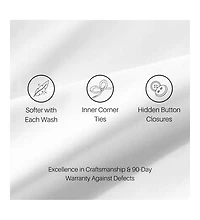 Pre-washed Linen Duvet Cover Set, Full/Queen