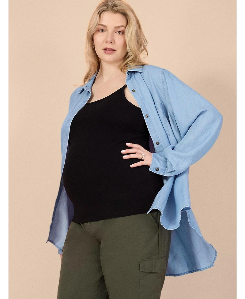 Motherhood Maternity Clip Down Nursing Tank Top Cami