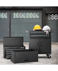 Costway 6-Drawer Rolling Tool Chest 3-in-1 Heavy-Duty Storage Cabinet with Universal Wheels