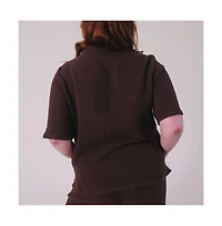 Poplinen Plus Size Sheila Organic Cotton Gauze Top