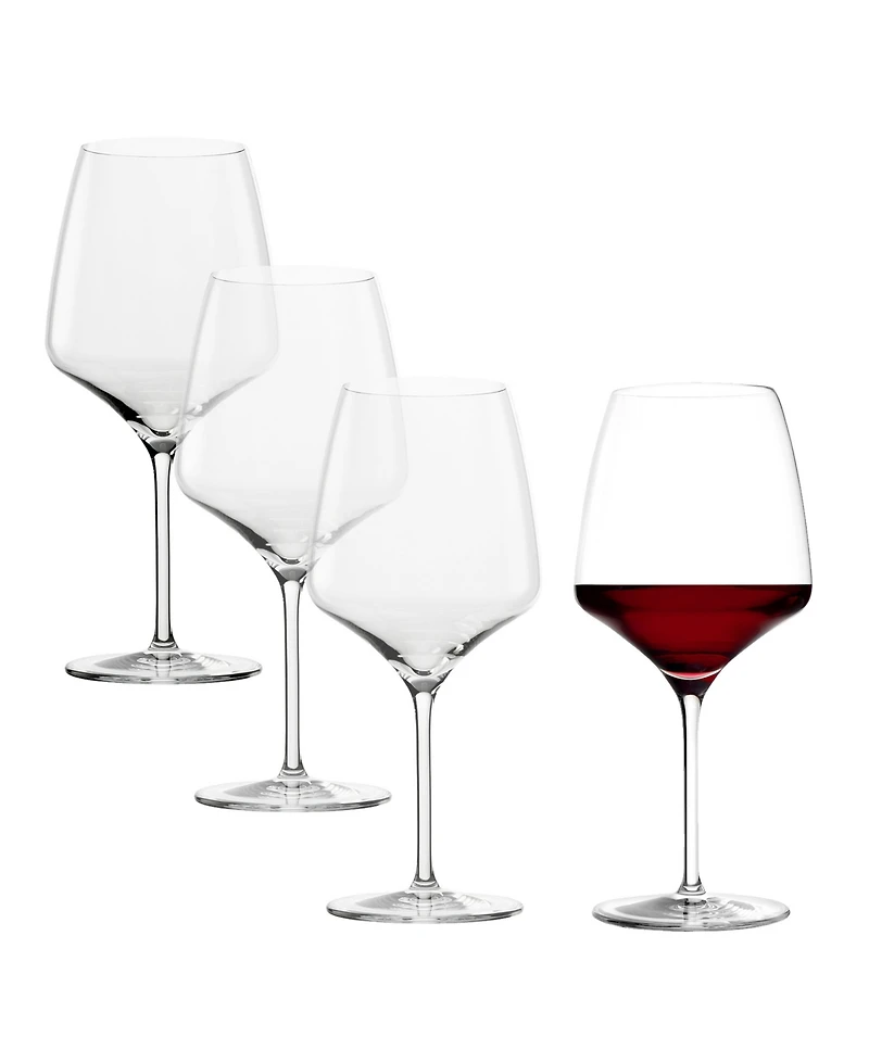 Stolzle Lausitz Experience Burgundy Glasses, Set of 4