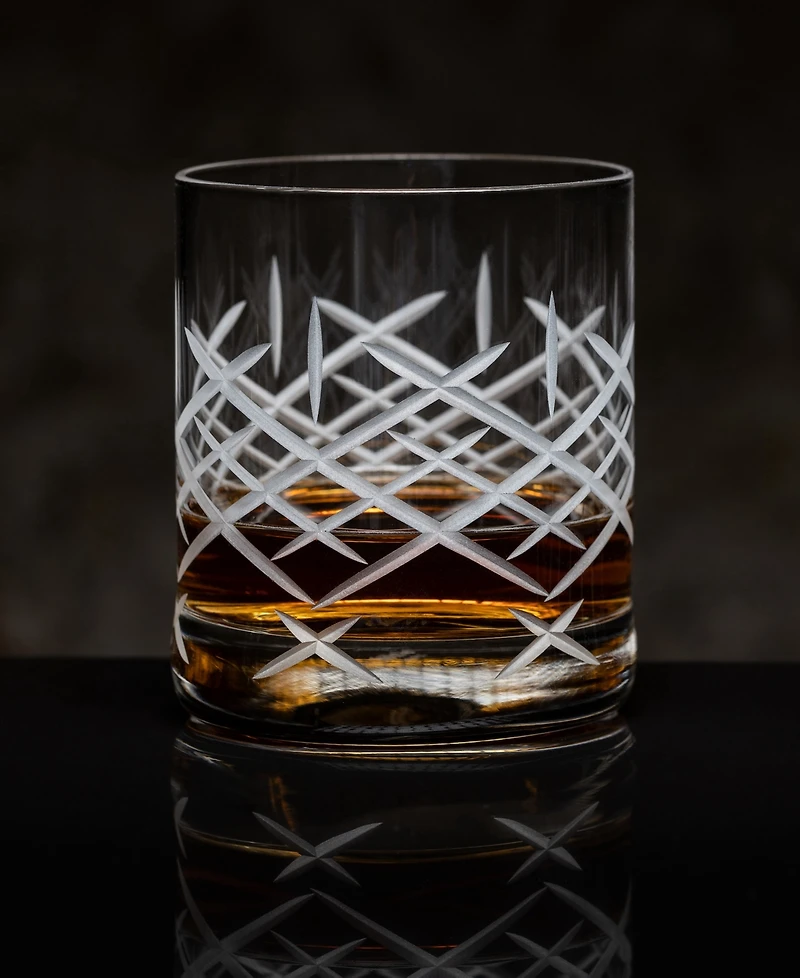 Stolzle Lausitz Club Whiskey Single Old Fashioned Glasses, Set of 4