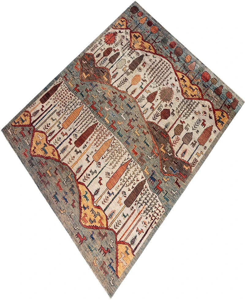 Adorn Hand Woven Rugs Tribal M1999 7'10"x9'7" Area Rug