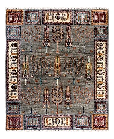 Adorn Hand Woven Rugs Tribal M1999 8'2"x9'9" Area Rug