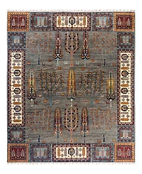 Adorn Hand Woven Rugs Tribal M1999 8'2"x9'9" Area Rug