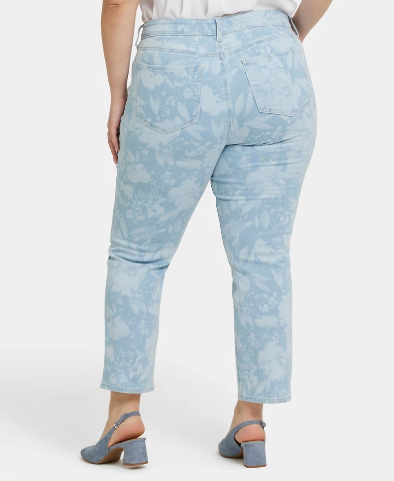 Nydj Plus Marilyn Straight Ankle Jeans