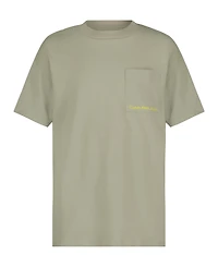 Calvin Klein Big Boys Square Pocket Short Sleeve Tee