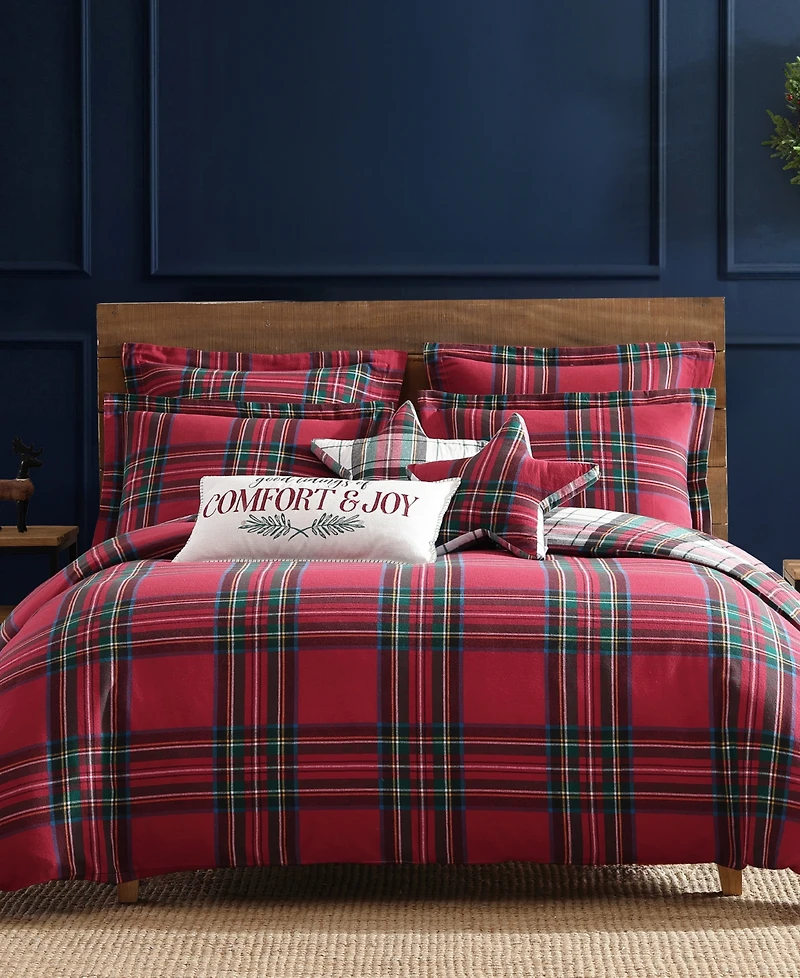 Levtex Spencer Plaid Flannel -Pc. Duvet Cover Set