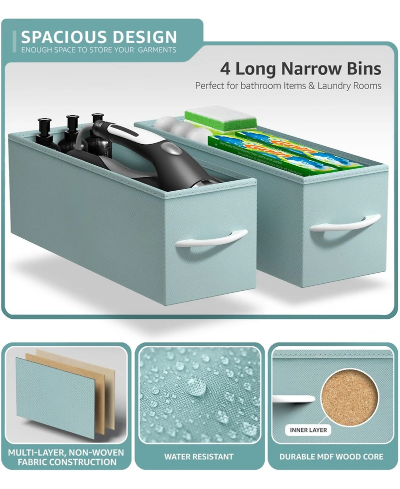 Sorbus Narrow 4 Drawers Dresser