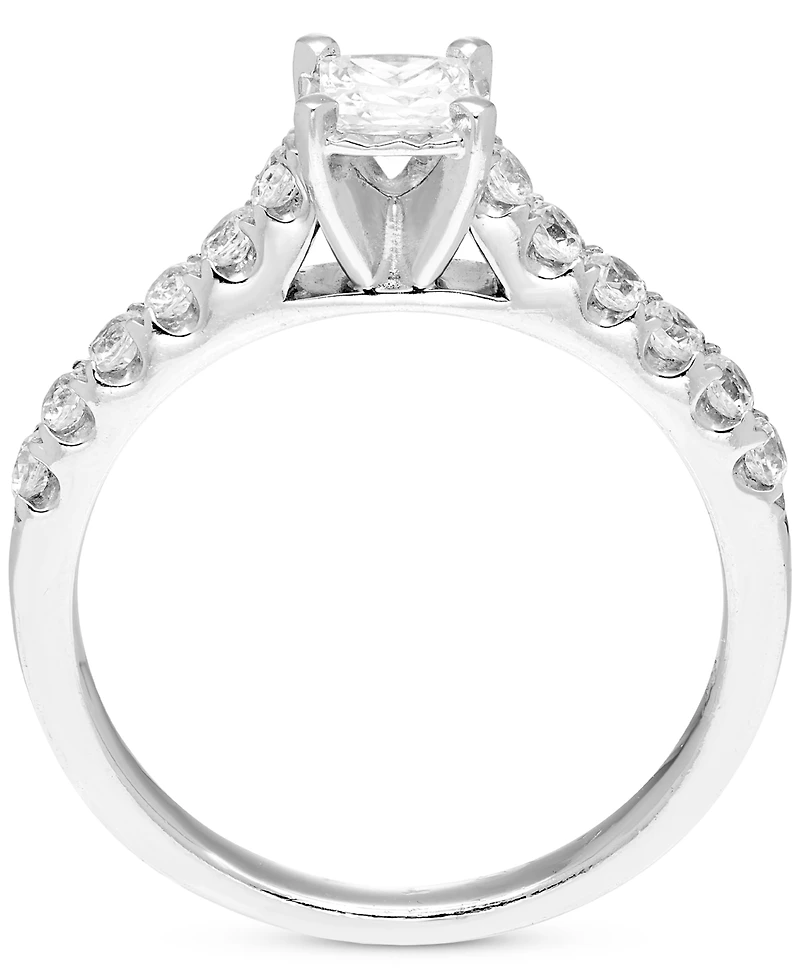 Diamond Princess-Cut Engagement Ring (5/8 ct. t.w.) in 14k White Gold