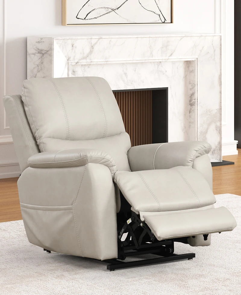 Furniture of America 36" Moonrise Artificial Leather Power Recliner Lift Chair