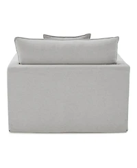 Furniture of America 47" Linen Maddy Narrow Track Arm Chair
