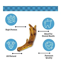 Country Living All-Natural Duck Feet Dog Treats – Crunchy, Long-Lasting Chews for Dogs of All Breeds and Sizes – (20-Pack)