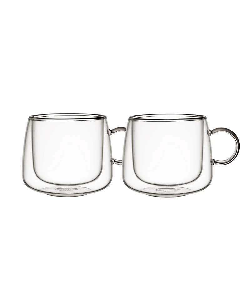 Villeroy & Boch Artesano Hot Cold Beverages Insulated Cappuccino Glass, Set of 2
