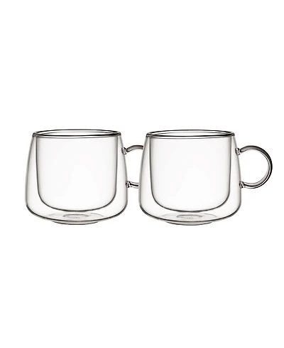 Villeroy & Boch Artesano Hot Cold Beverages Insulated Cappuccino Glass, Set of 2