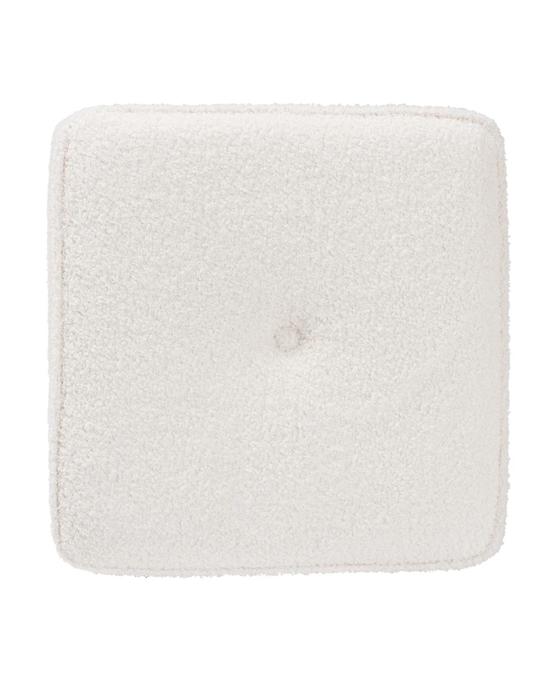 Baxton Studio Isaiah Modern and Contemporary Ivory Boucle Upholstered Ottoman