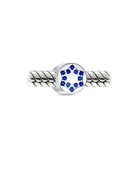 Bling Jewelry Hanukkah Blue Cz Star of David Charm Bead Bracelets