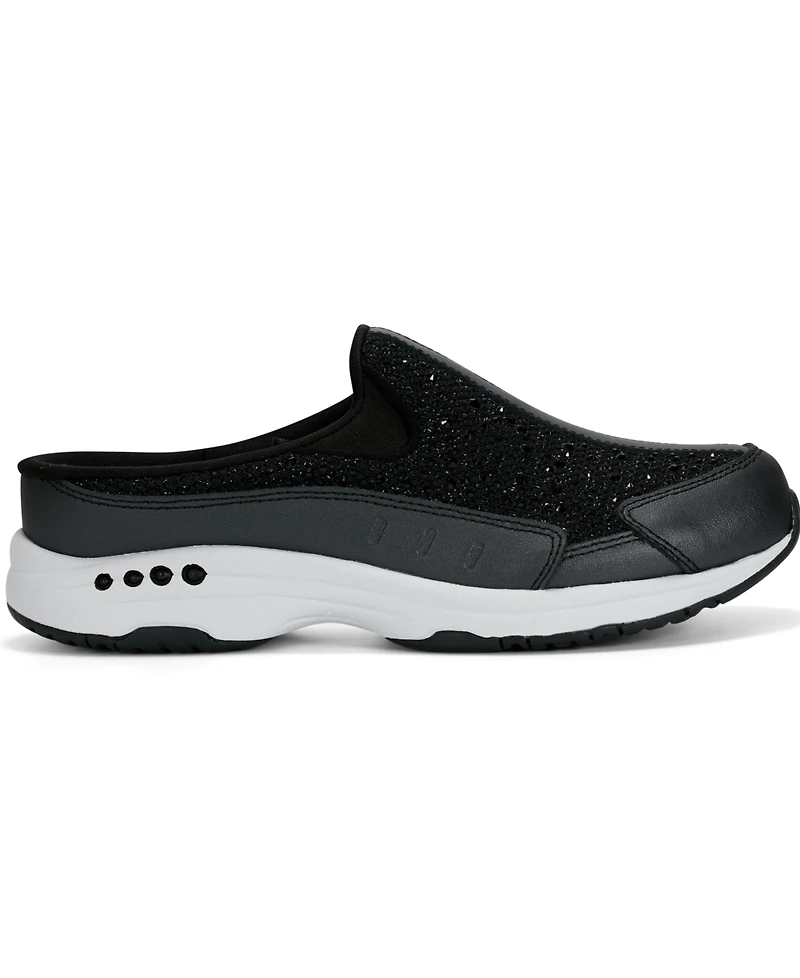 Easy Spirit Women's Traveltime Sparkle Slip-On Mule Walking Sneakers