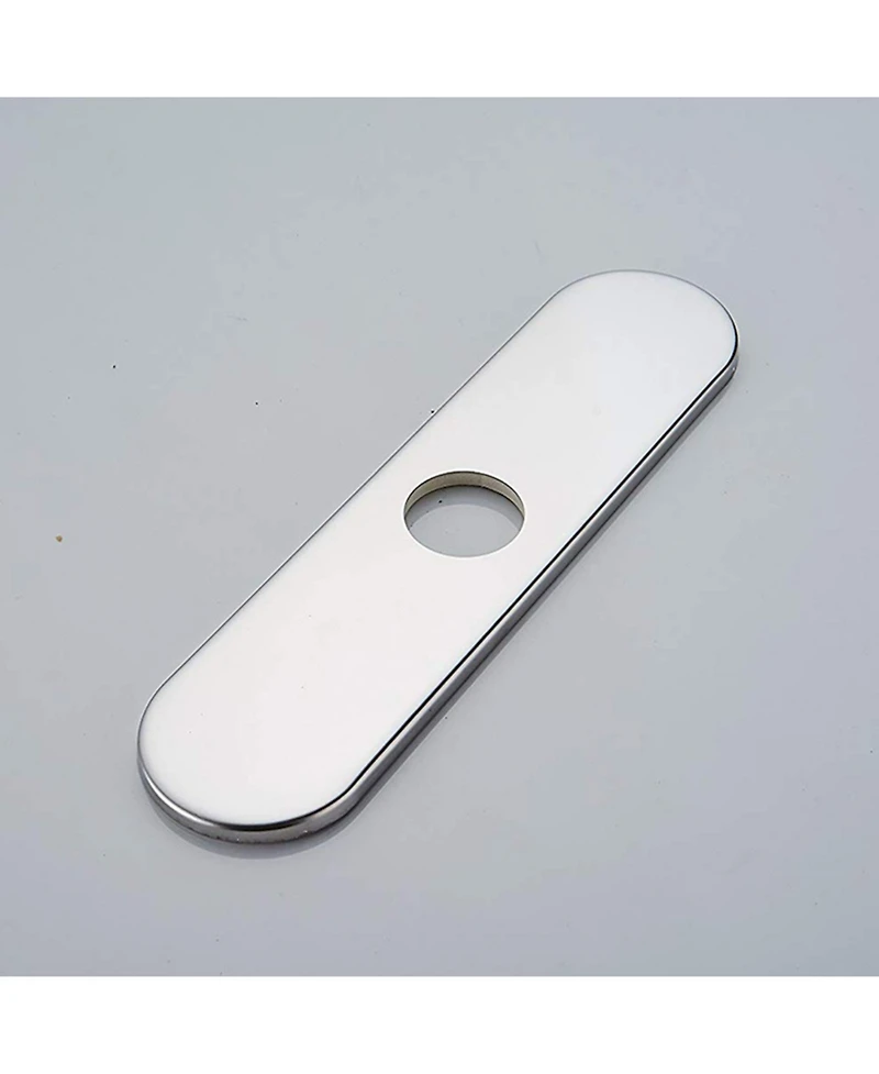 Greenspring Chrome Sink Hole Cover Escutcheon Round 10" Bathroom or Kitchen Sink Faucet 1 or 3 Hole Cover Deck Plate