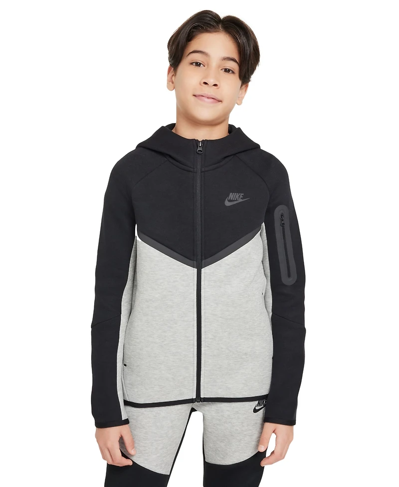 Nike Big Boys Sportswear Full-Zip Tech Fleece Hoodie